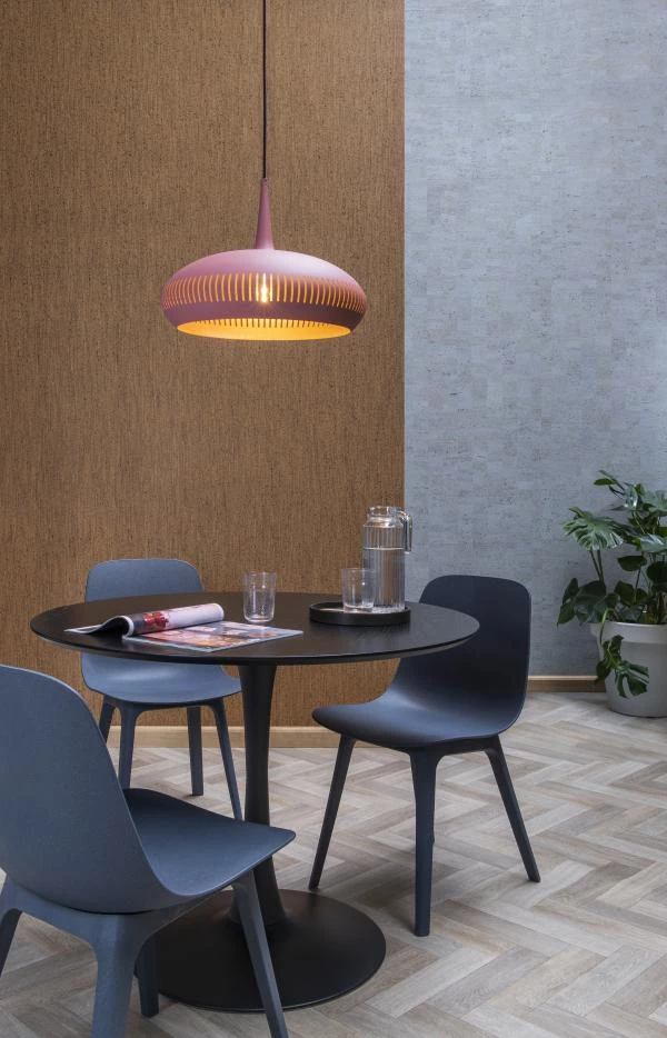 Lucide RAYCO - Hanglamp - Ø 45 cm - 1xE27 - Roze - sfeer 1